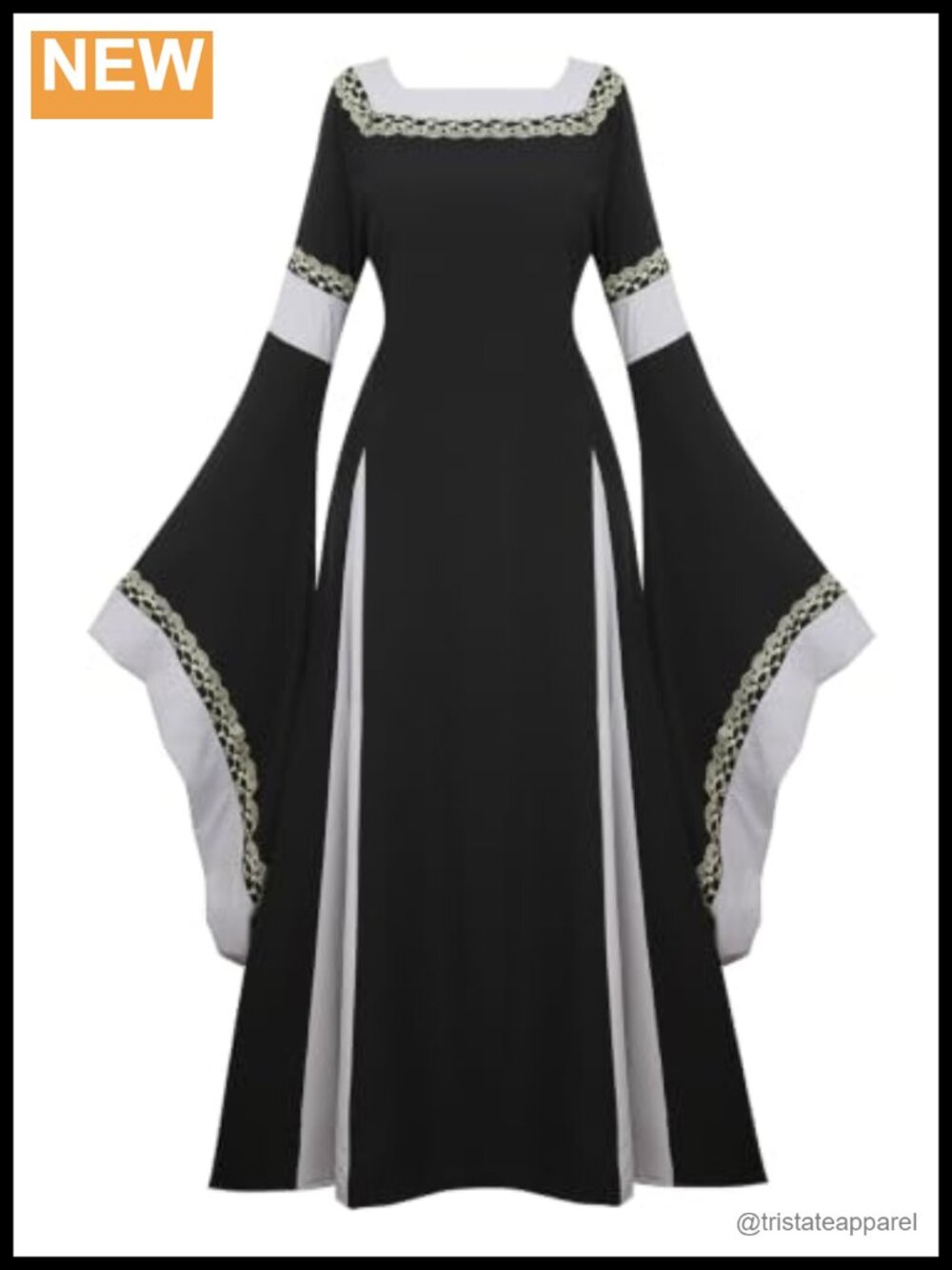 Renaissance Medieval Dress Women Halloween Victorian Costume